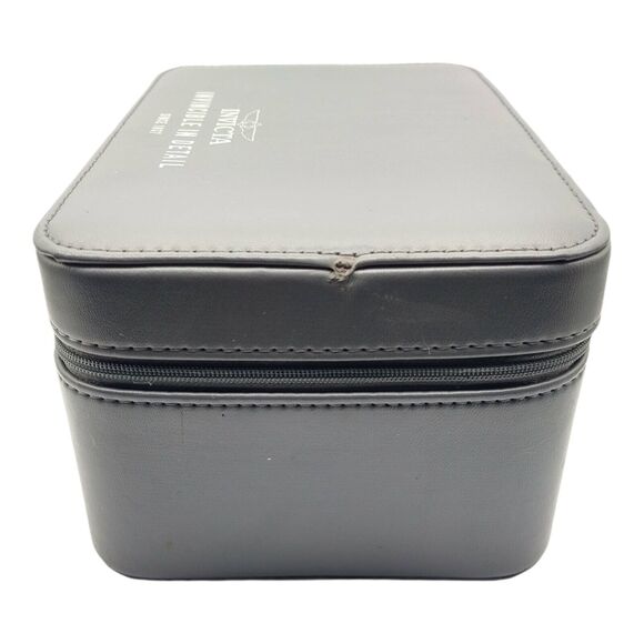 Invicta Gray Double Watch Travel Case 4 Slot Zip Holder Pre-Owned - Picture 6 of 9